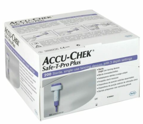 Lancette Pungidito Accu-Check Safe T Pro Plus PD 200 Pezzi-1