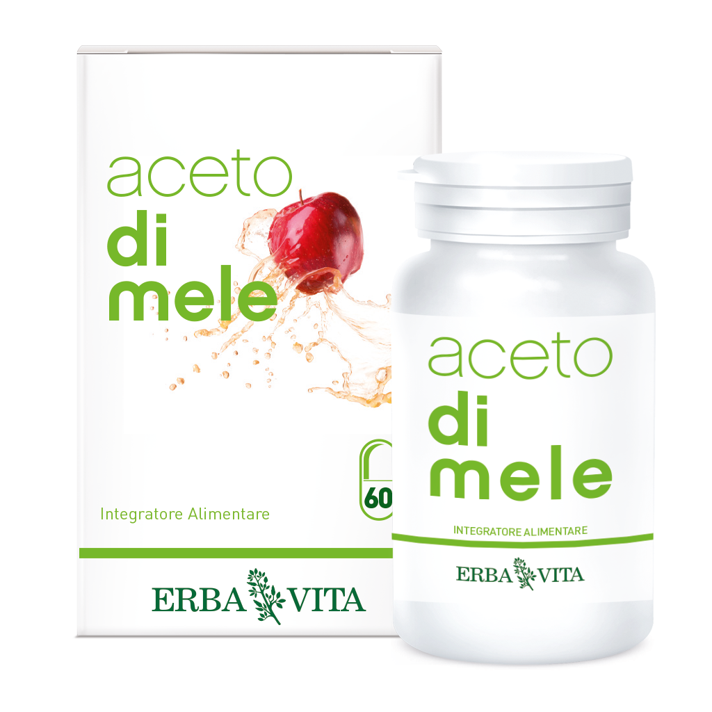 Erba Vita Aceto Mele 60 Capsule 550mg  - 4