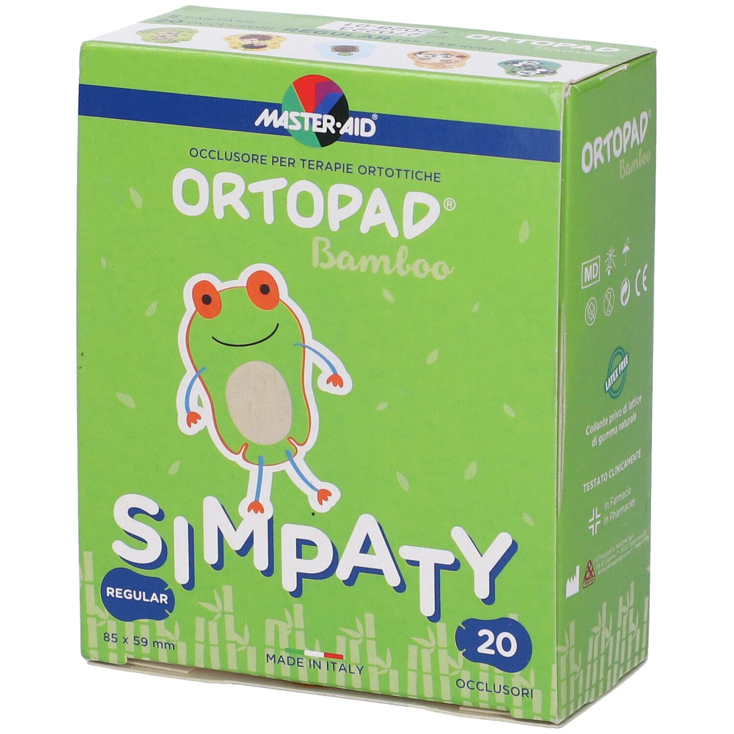 Cerotto Oculare Ortottica Ortopad Simpaty Regular 20 Pezzi  - 4