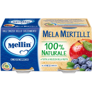 Mellin Omogeneizzato Mela/Banana/Mirtillo 2x100g 4Mesi+-6