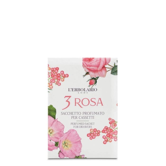L'Erbolario 3 Rosa Sacchetti Profumati per Cassetti 4 Pezzi-2