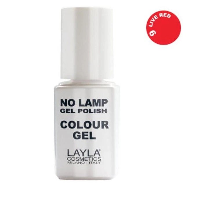 Layla No Lamp Gel Polish Colour Gel Colore n.9 Live Red 10ml-2
