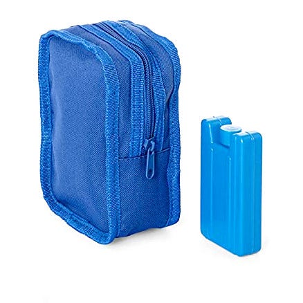 Kit Trasportabile 5 Fiale Con Mattonella Refrigerante E Custodia Cold Pack  - 3