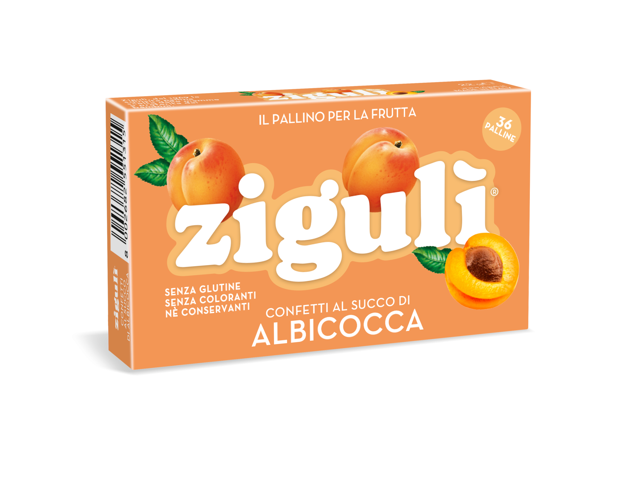 Zigulì Albicocca 36 Palline 22g  - 2