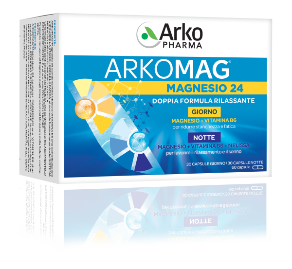 Arkopharma Magnesio 24 Giorno E Notte 60 Capsule  - 3
