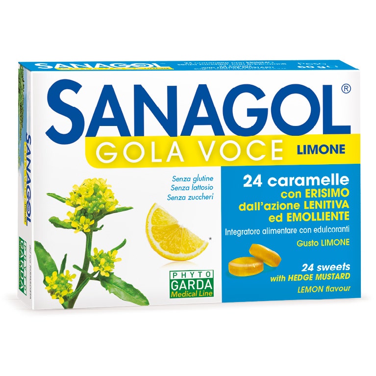 Sanagol Gola Voce Senza Zucchero Limone 24 Caramelle  - 6