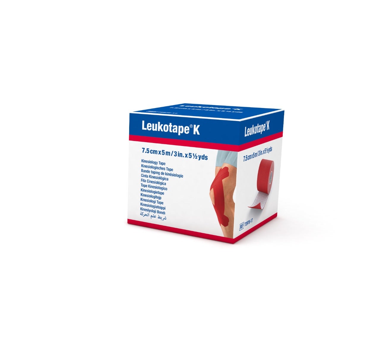 Leukotape K Taping Benda Adesiva 5mx7,5cm Rosso 1 Rotolo-1