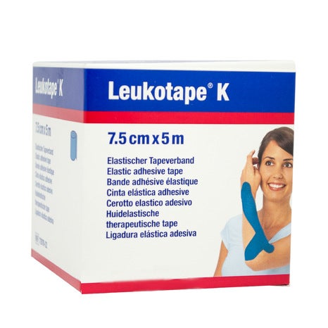 Leukotape K Banda Adesiva 7.5cmx5m Blu 1 Rotolo-1