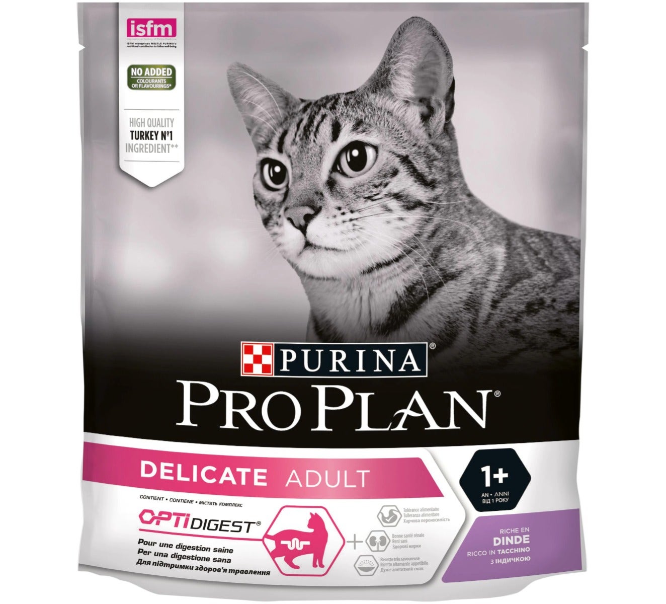 Purina Pro Plan Delicate Gatto Crocchette Tacchino Busta 400g-1