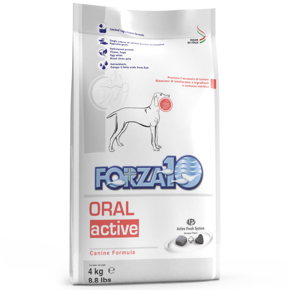 Forza10 Oral Active Cibo Secco Cani Adulti Sacco 4kg-3