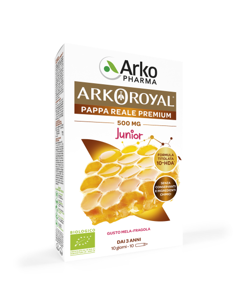 Arkopharma Arkoroyal Pappa Reale Bio Junior 500mg 10 Flaconi-3