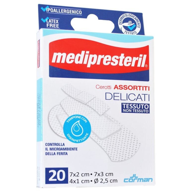 MediPresteril Cerotti Assortiti Delicati 20 Pezzi 4 Formati-2