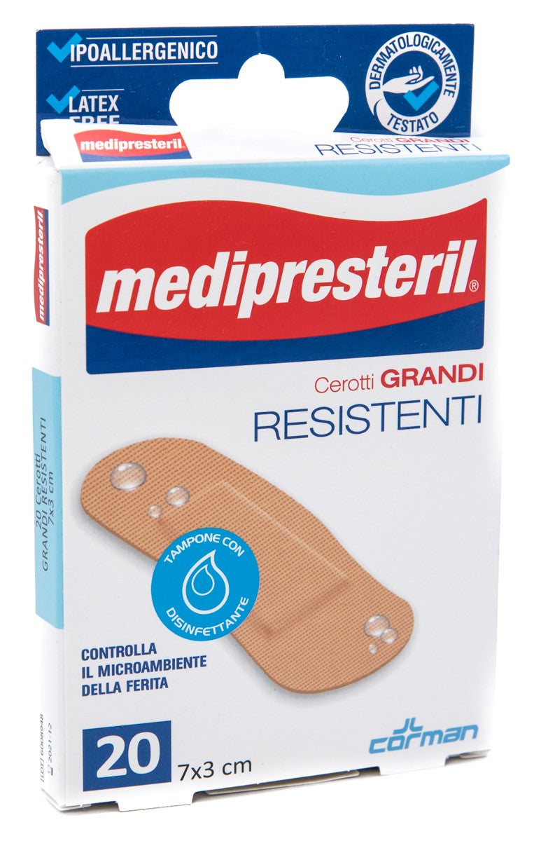 Cerotto Medipresteril Resistenti Grandi 7x3cm 20 Pezzi  - 1