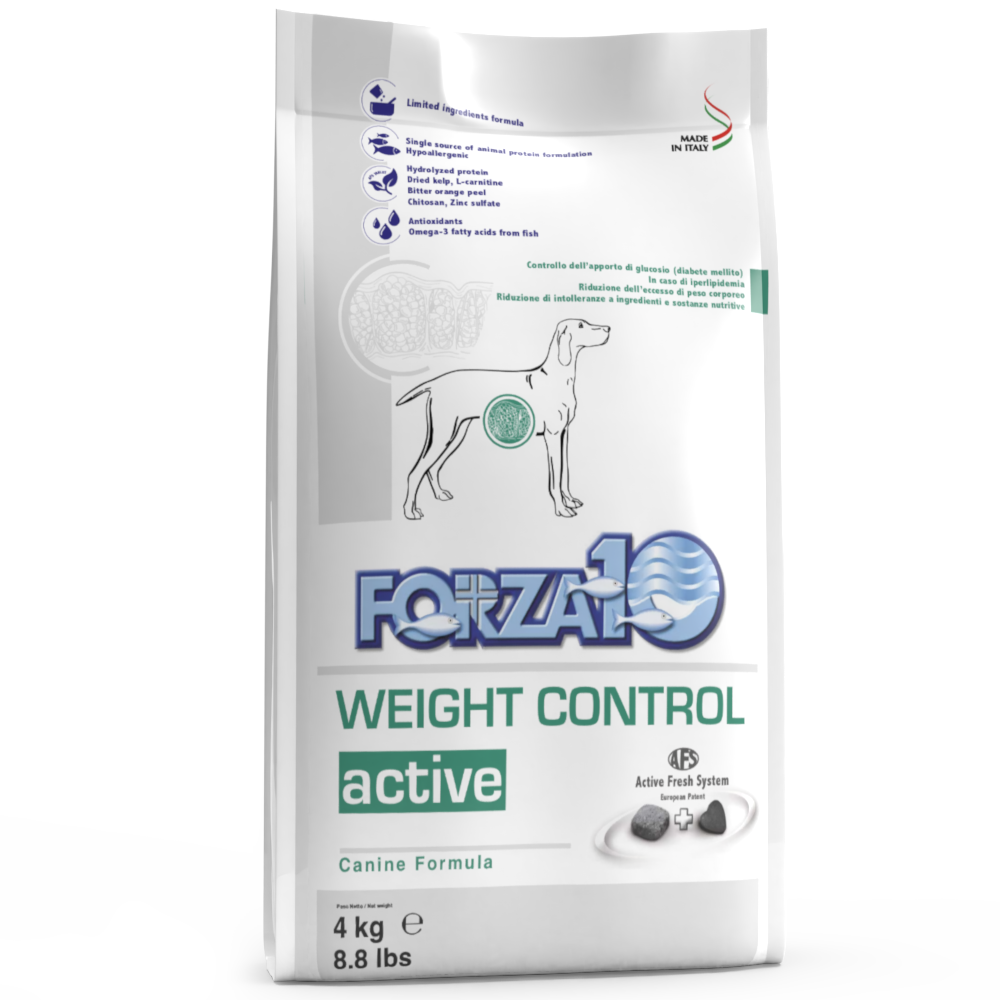 Forza10 Active Weight Control Cibo Secco Cani Adulti Sacco 4kg-3