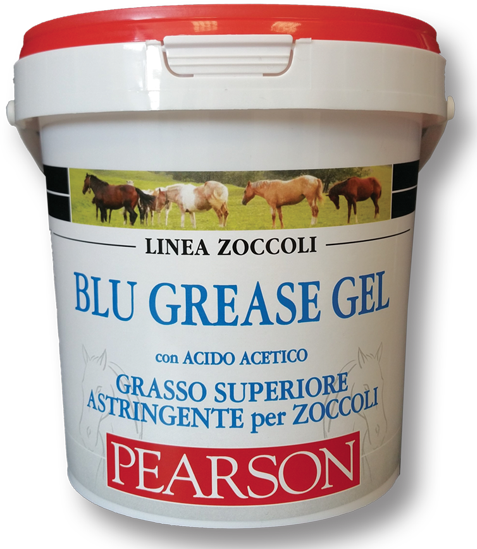 Guglielmo Pearson Blu Grease Gel Grasso Zoccoli Per Equini 1kg-2
