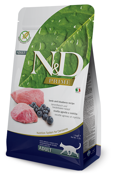 Farmina N&D Prime Agnello E Mirtillo Gatti Adulti Sacco 1,5kg-2