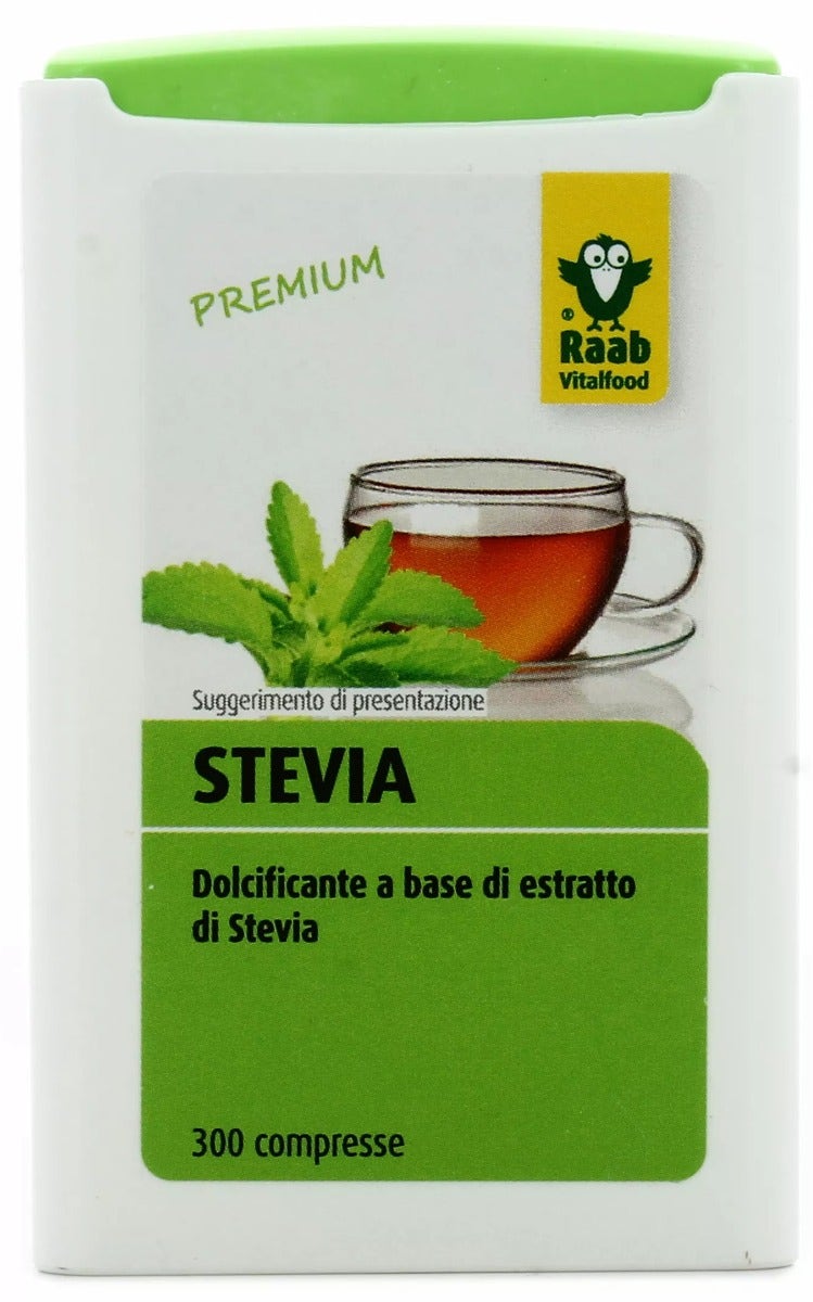 Raab Dolcificante A Base Di Estratto Di Stevia 300 Compresse-2