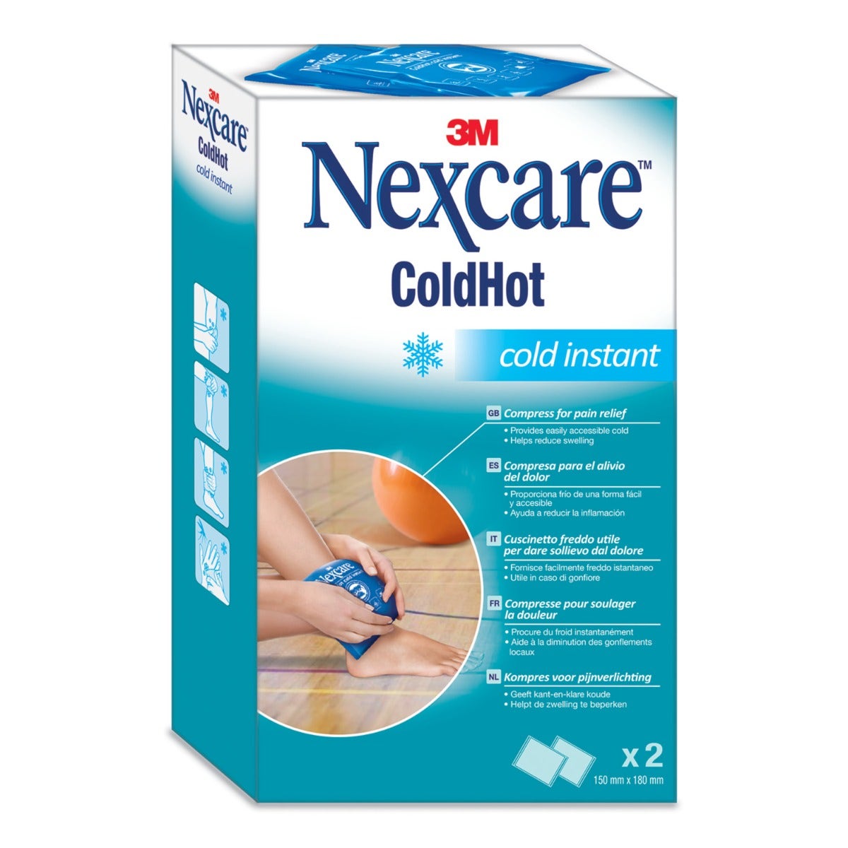 Nexcare Coldhot Cold Instant Ghiaccio Istantaneo Buble Pack 2 Pezzi-3