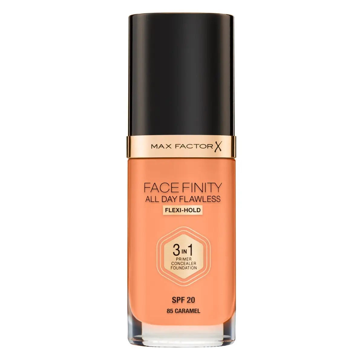 Max Factor Fondotinta Facefinity All Day Flawless 3In1 85 Caramel-4