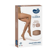 Sauber Linea Classica Collant 70 Den Punta Aperta Neutro Beige Taglia 3-3