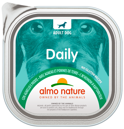 Almo Nature Daily Menù Cibo Umido Agnello/Patate Per Cani Adulti Vaschetta 100g-2