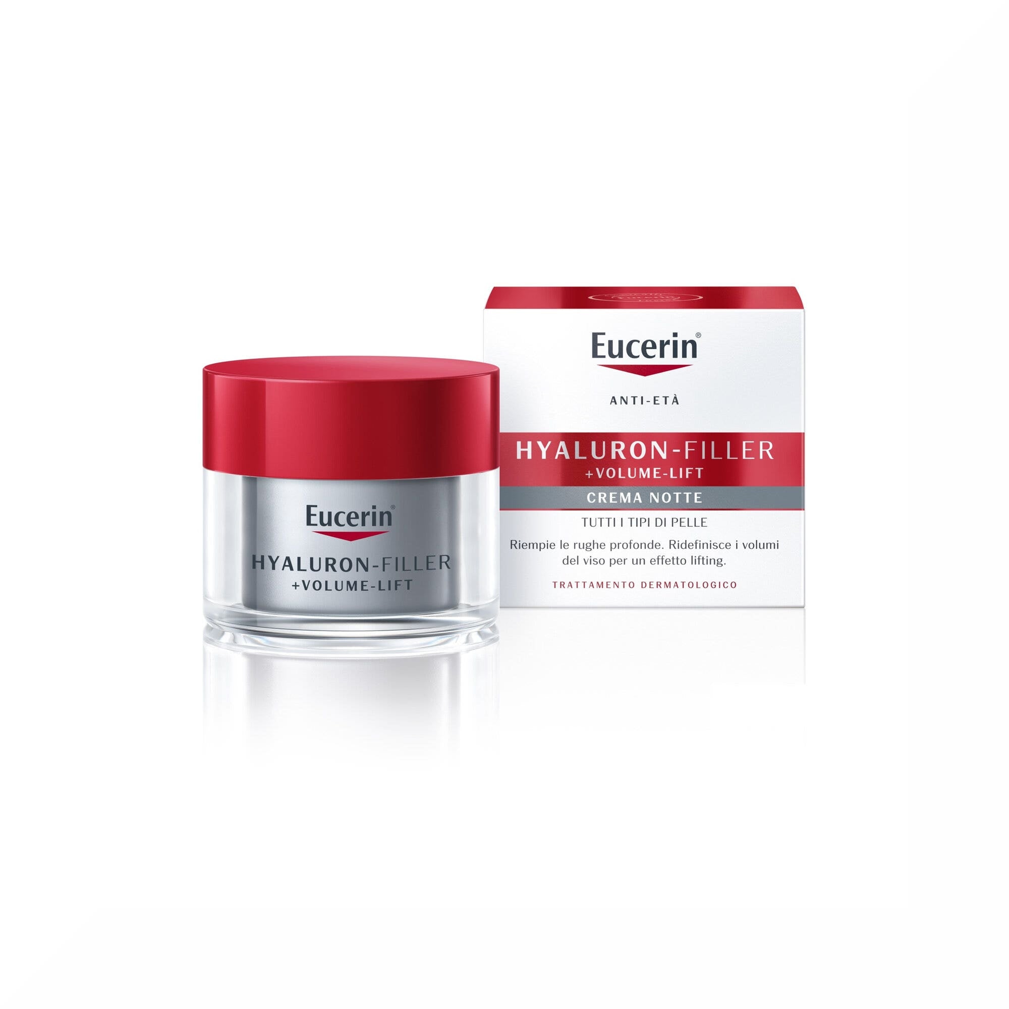 Eucerin Hyaluron-Filler+Volume-Lift Notte crema antirughe Pelle Normale 50ml-1