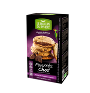 Le Moulin Du Pivert Fourres Choc Biscotti Cioccolato 175g-3