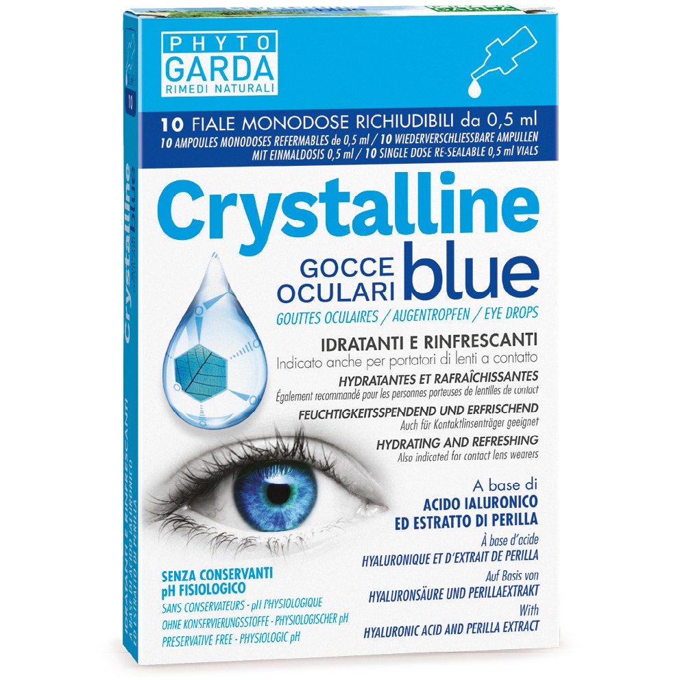 Crystalline Blue Gocce Oculari 10 Fiale 0,5ml  - 4