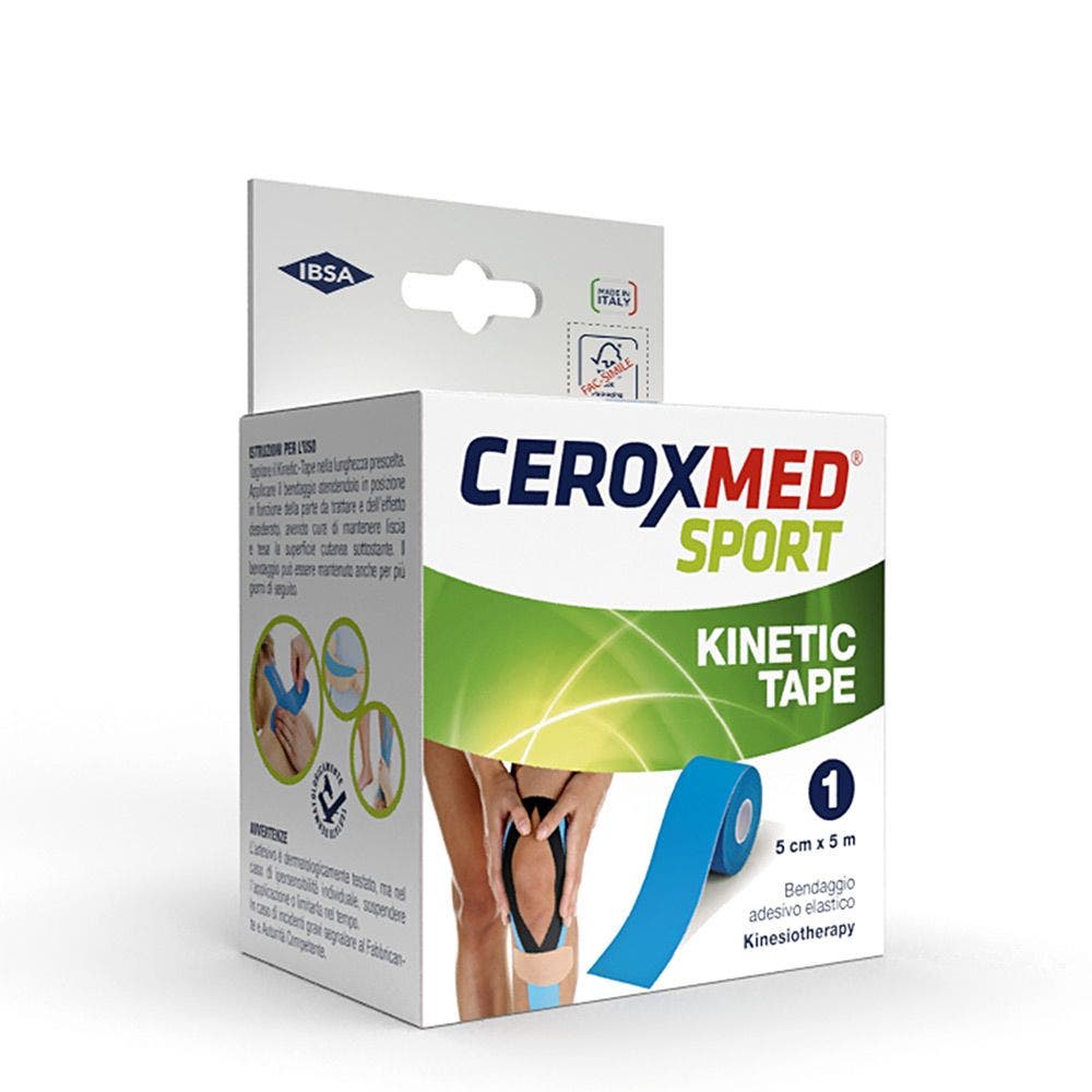Ceroxmed Sport Kinetic Tape Blue 1 Pezzo-4