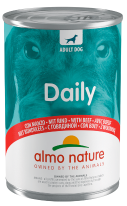Almo Nature Daily Menù Cibo Umido Manzo Per Cani Adulti Lattina 400g-2