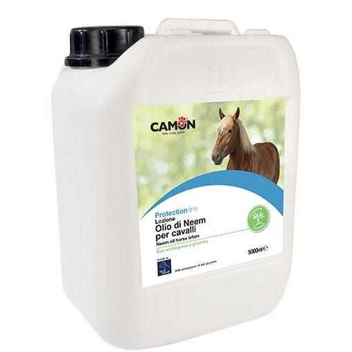 Camon Protection Lozione Antiparassitaria Olio Di Neem Per Equini 5 Litri  - 2