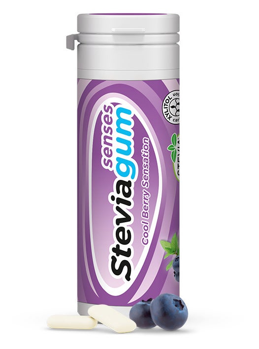Lemon Pharma SteviaGum Blueberry Senses Gomme Da Masticare Ai Mirtilli 30g-1