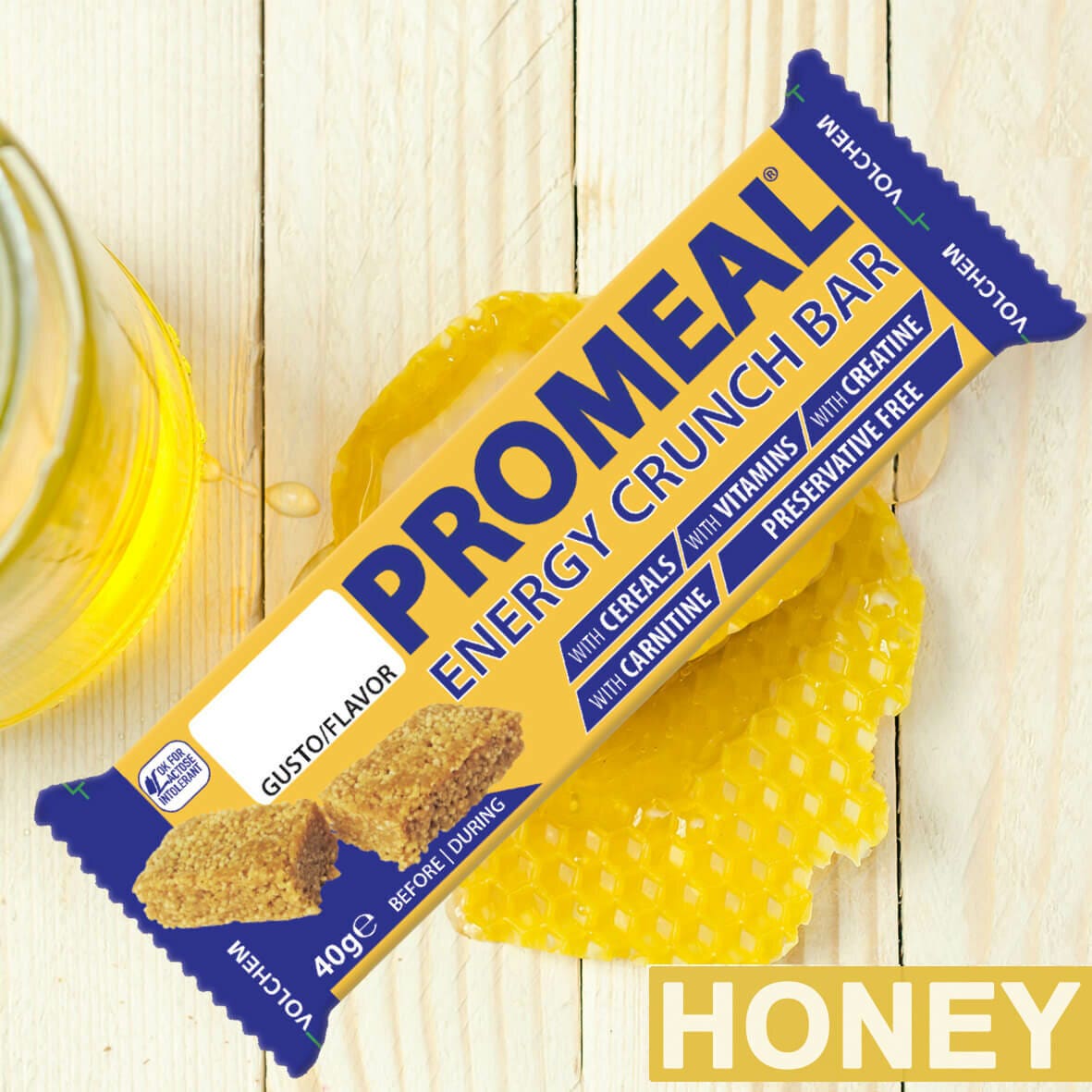 Promeal Energy Crunch Barretta Gusto Miele 40g-2