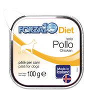 Forza10 Solo Diet Pollo Patè Per Cani Adulti Vaschetta 100g-1
