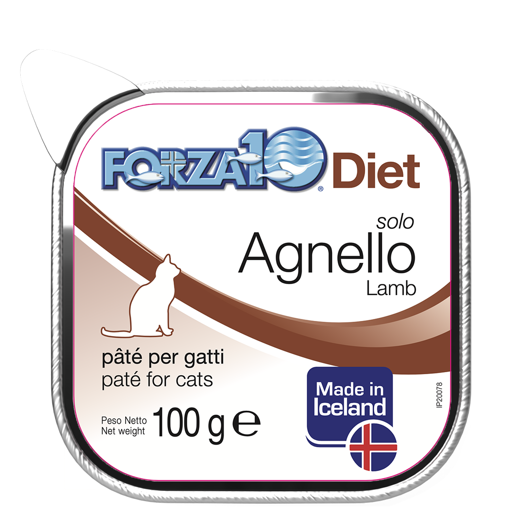 Forza10 Solo Diet Agnello Paté Per Gatti Adulti Vaschetta 100g-2