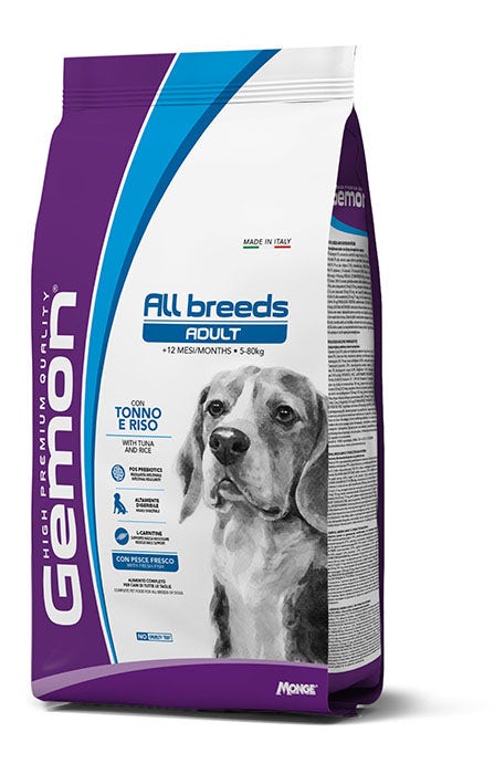 Gemon All Breeds Tonno E Riso Cibo Secco Cani Adulti Sacco 15 Kg-5