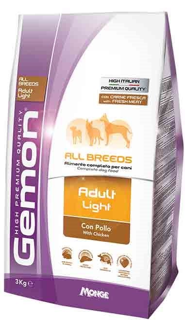 Gemon All Breeds Adult Light Con Pollo Cibo Secco Cani Adulti Sacco 3kg-2