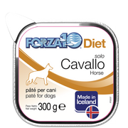 Forza10 Solo Diet Cavallo Paté Per Cani Adulti Vaschetta 300g-1