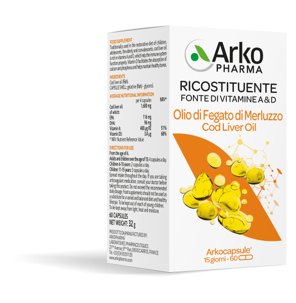 Arkopharma Olio Di Fegato Di Merluzzo 60 Perle-4