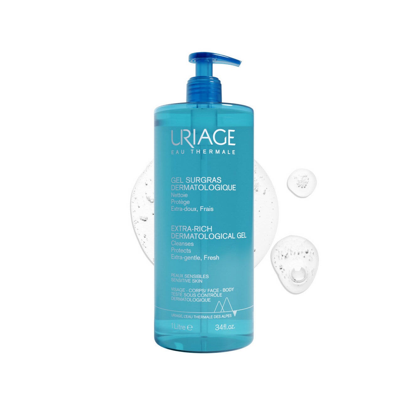 Uriage Gel Detergente Dermatologico Extra-ricco 1 Litro-13