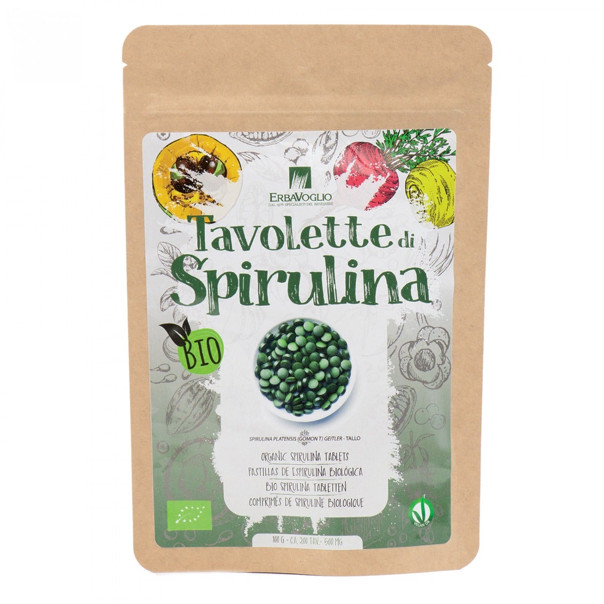 Tavolette Di Spirulina Bio 100g-3