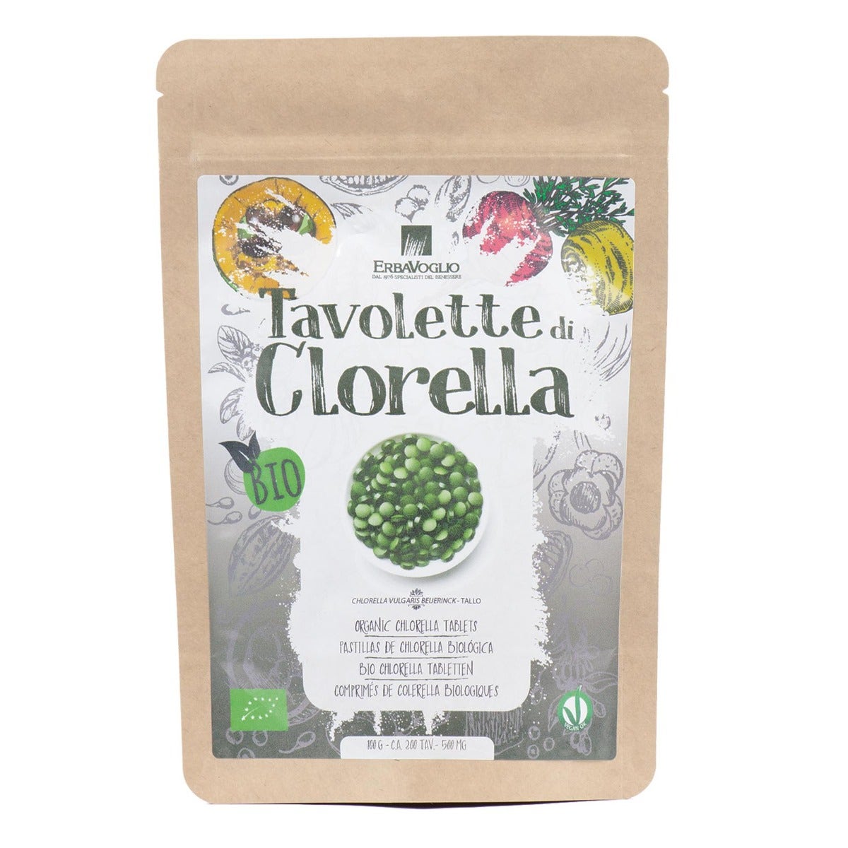 Erbavoglio Tavolette Di Clorella Bio 100g-2