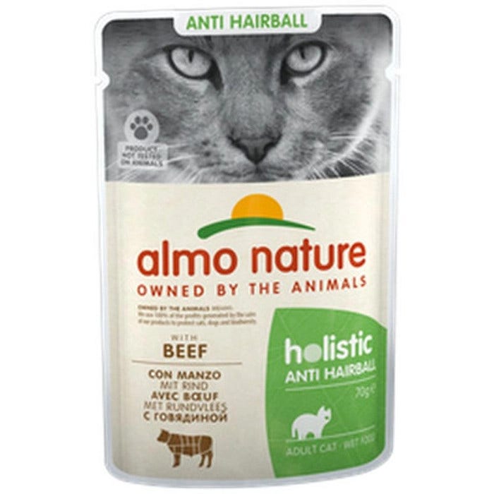 Almo Nature Anti Hairball Cibo Umido Manzo Per Gatti Adulti Bustina 70g-3