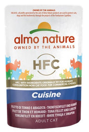 Almo Nature HFC Cuisine Cibo Umido Filetto Di Tonno E Aragosta Per Gatti Adulti 55g-1