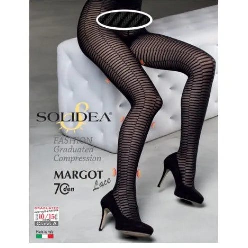 Solidea Margot 70 Lace Collant In Pizzo Nero Taglia S-0