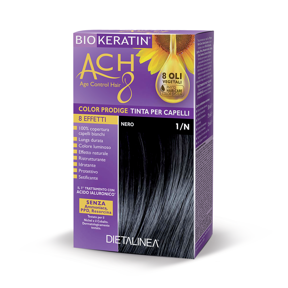 Biokeratin Ach8 Color Prodige Tinta Per Capelli Nero 1/N-2
