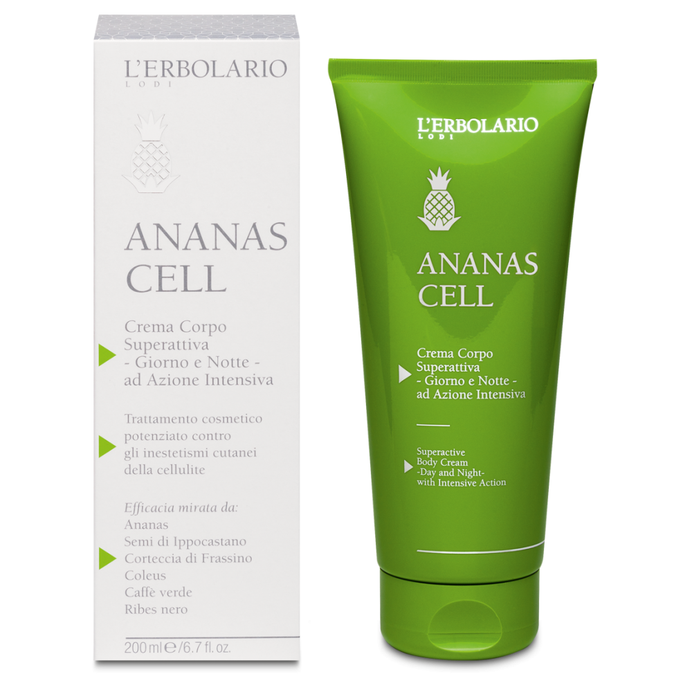L'Erbolario Crema Corpo Superattiva Giorno E Notte Ananas Cell 200ml-2