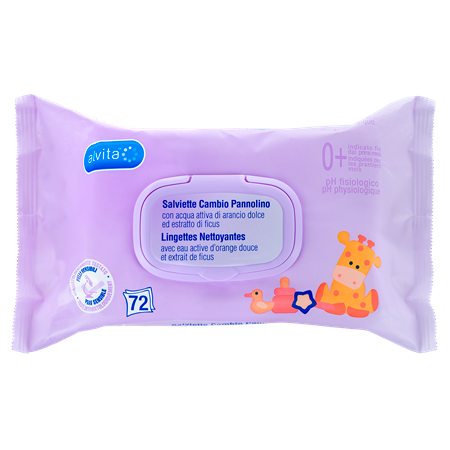 Alvita Salviette Cambio Pannolino 72 Pezzi  - 4