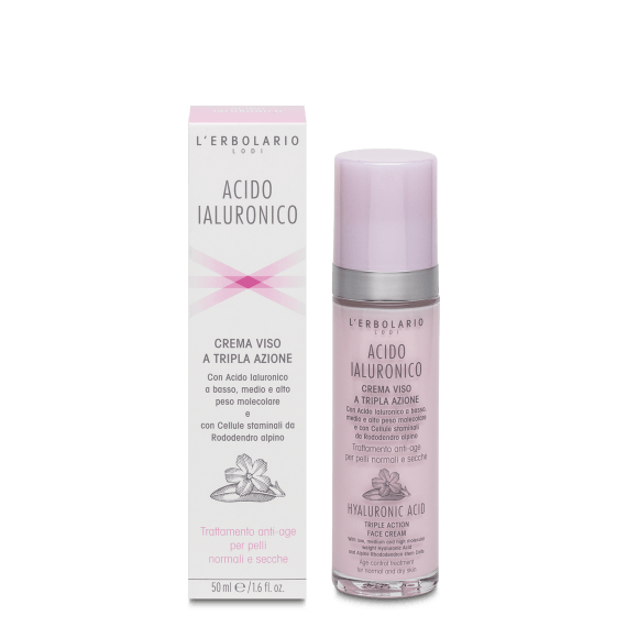 L'Erbolario Crema Viso Per Pelli Normali E Secche Acido Ialuronico 50ml-2