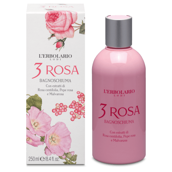 L'Erbolario Bagnoschiuma 3 Rosa 250ml-2